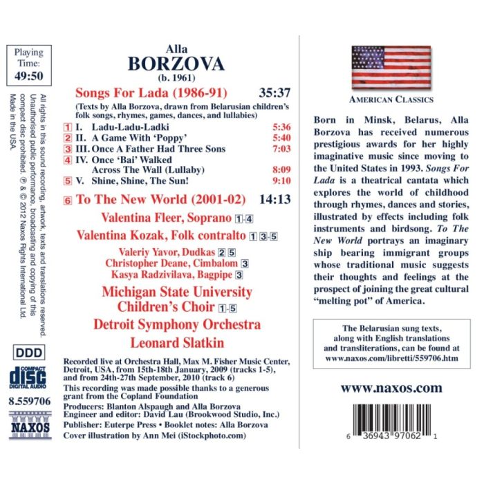 Borzova: Songs for Lada, To The New World - slide-1