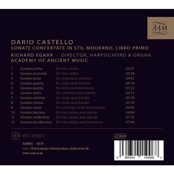 Castello: Sonate Concertate In Stil Moderno, Libro Primo - slide-1