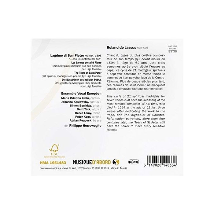 Lassus: Lagrime di San Pietro - slide-1
