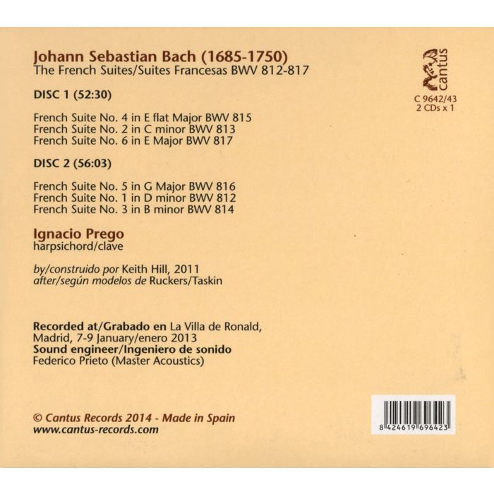Bach: French Suites  Nos. 1-6, BWV812-817 - slide-1