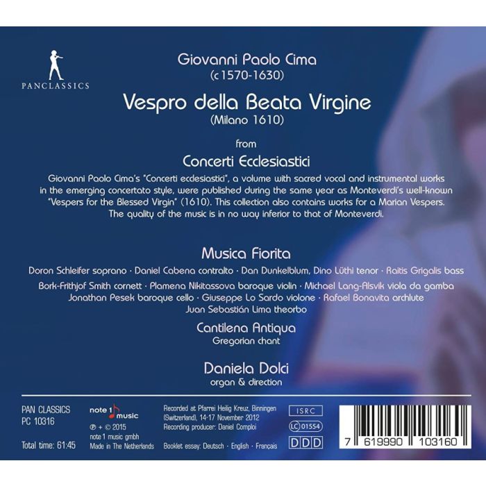 Cima: Vespro della Beata Virgine - slide-1
