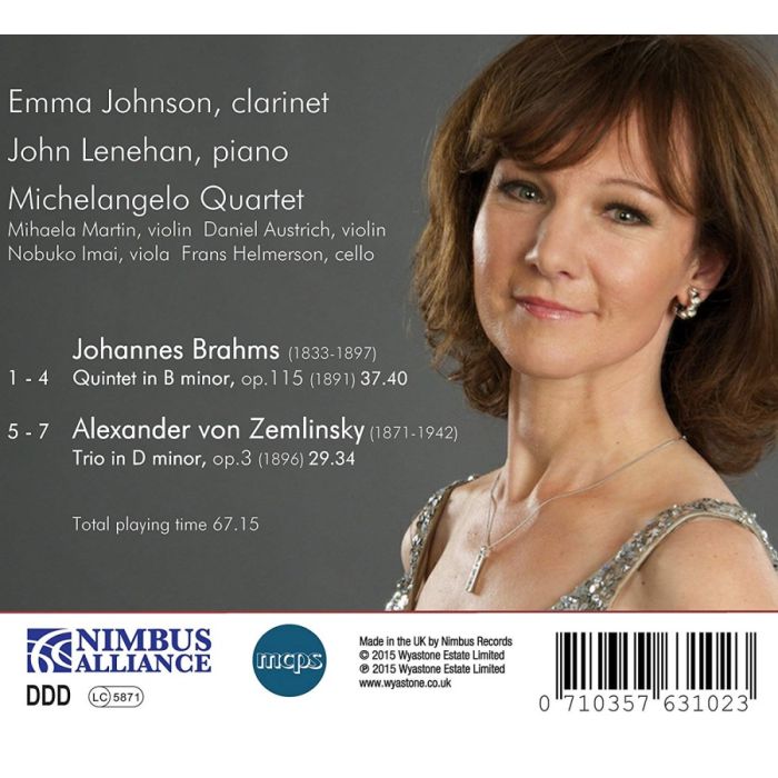 Brahms: Clarinet Quintet; Zemlinsky: Clarinet Trio - slide-1