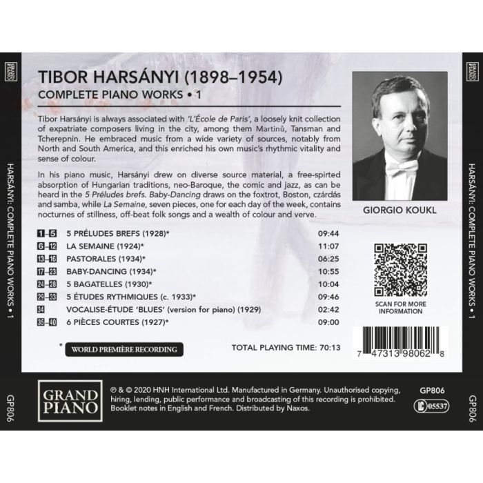 HARSANYI: Complete Piano Works • 1 - slide-1