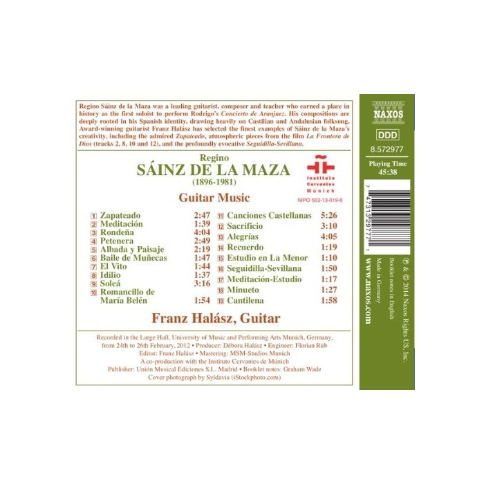 Sáinz de la Maza: Guitar Music - slide-1