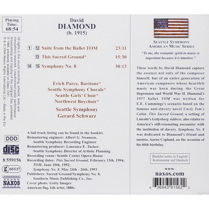 DIAMOND: Symphony No. 8; Suite from the Balle - slide-1
