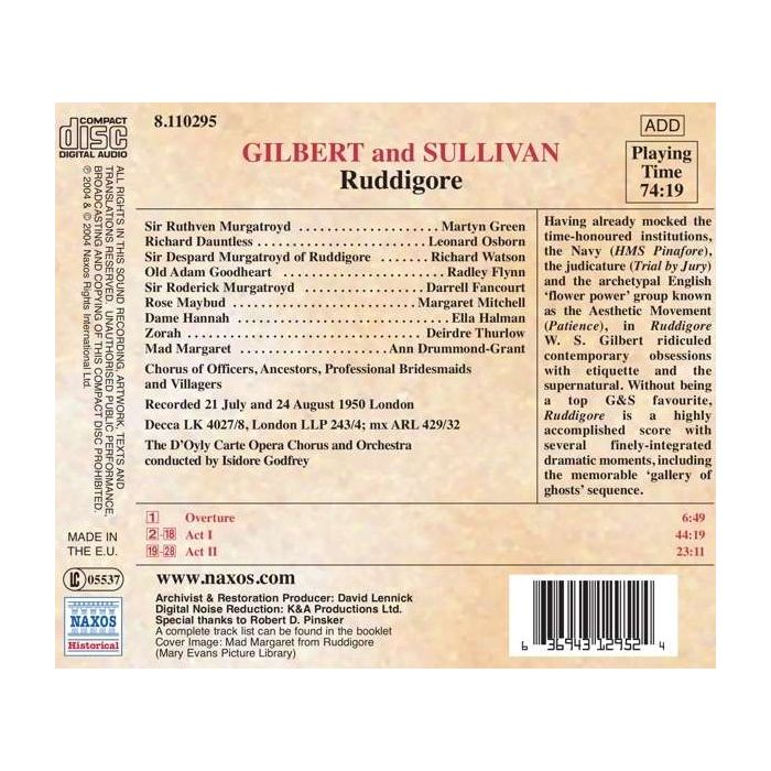 GILBERT and SULLIVAN: Ruddigore - slide-1