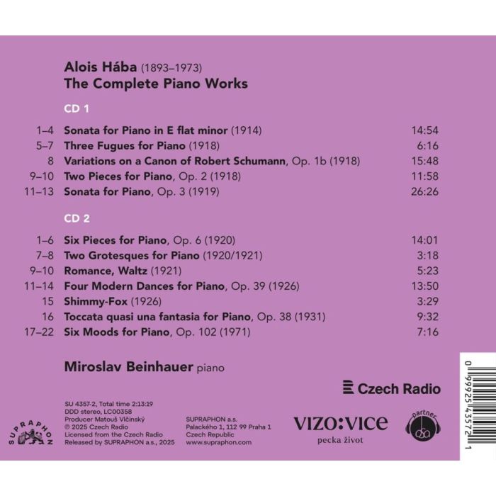 Hába: The Complete Piano Works - slide-1