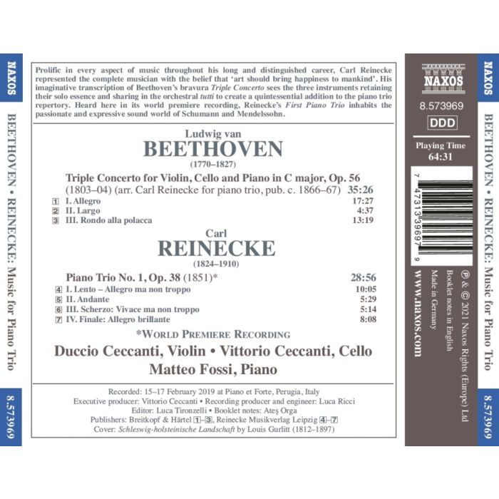 Beethoven: Triple Concerto; Reinecke: Piano Trio No. 1 - slide-1