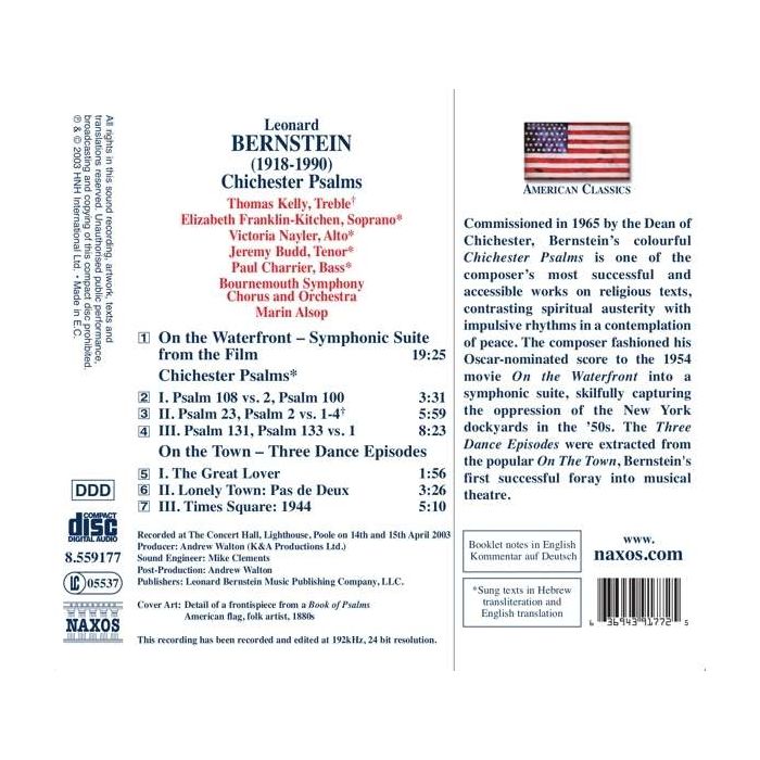 BERNSTEIN: Chichester psalms - slide-1