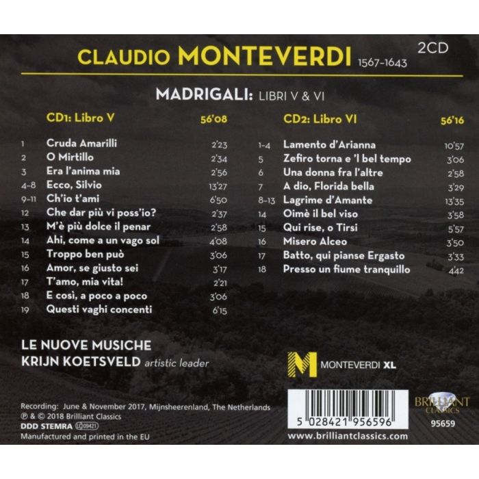 Monteverdi: Madrigali Libri V & VI - slide-1