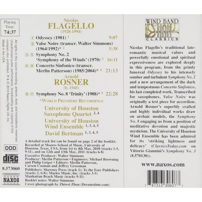 Wind Band Classics - Nicolas Flagello: Symphony No. 2, Arnold Rosner: Symphony No. 8 - slide-1