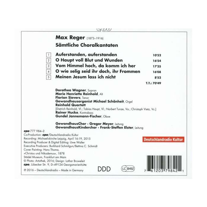Reger: Complete Chorale Cantatas - slide-1