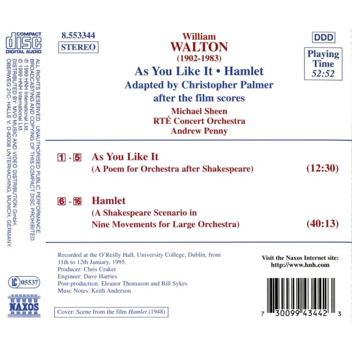 WALTON: As You Like It, Hamlet - slide-1