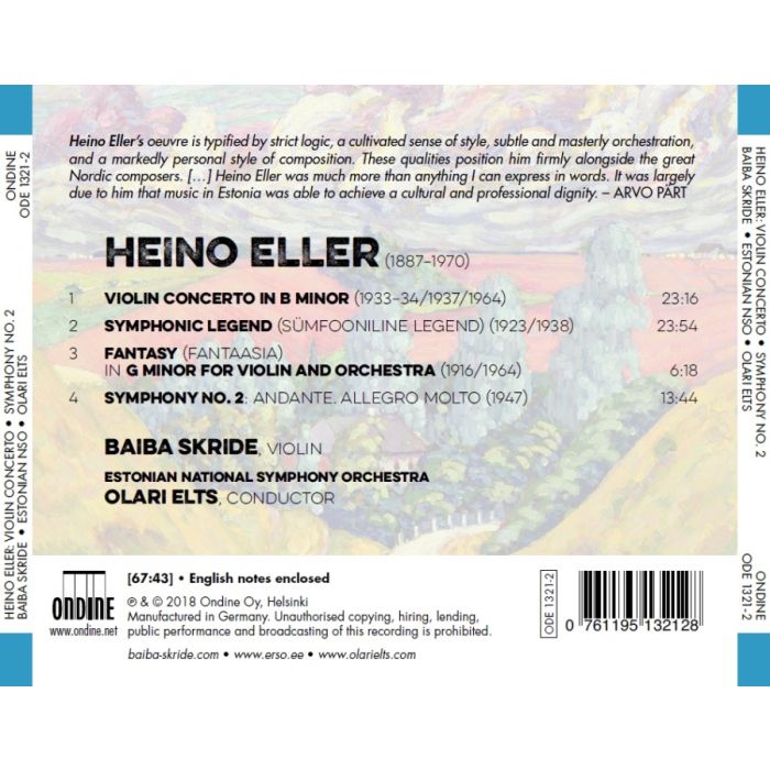 Eller: Violin Concerto; Fantasy; Symphonic Legend; Symphony No. 2 - slide-1