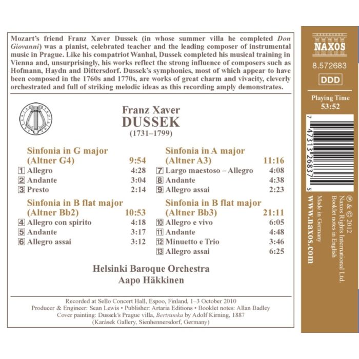 Dussek: Four Symphonies - slide-1