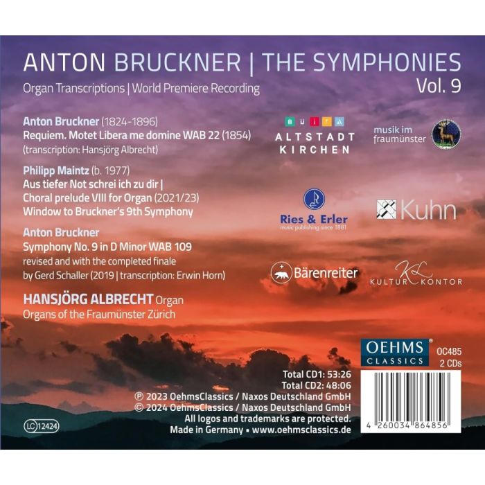 Bruckner: Symphony No. 9 - organ transcription - slide-1