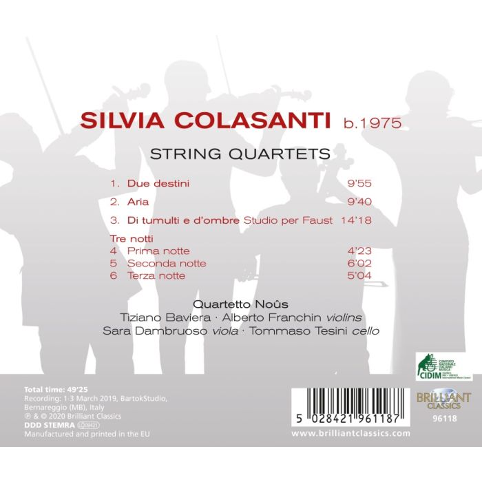 Colasanti: String Quartets - slide-1