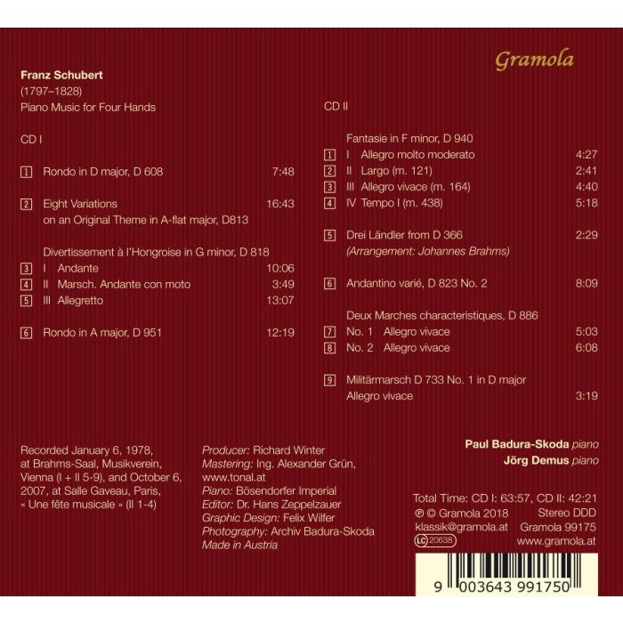 Schubert: Piano Music for Four Hands - slide-1