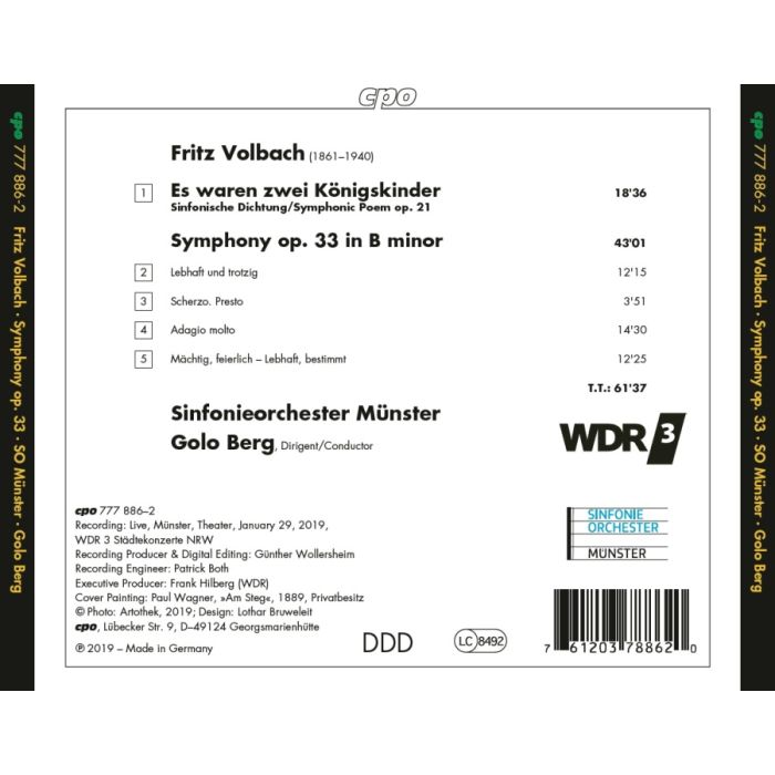 Volbach: Symphony op. 33; Es waren zwei Königskinder - slide-1