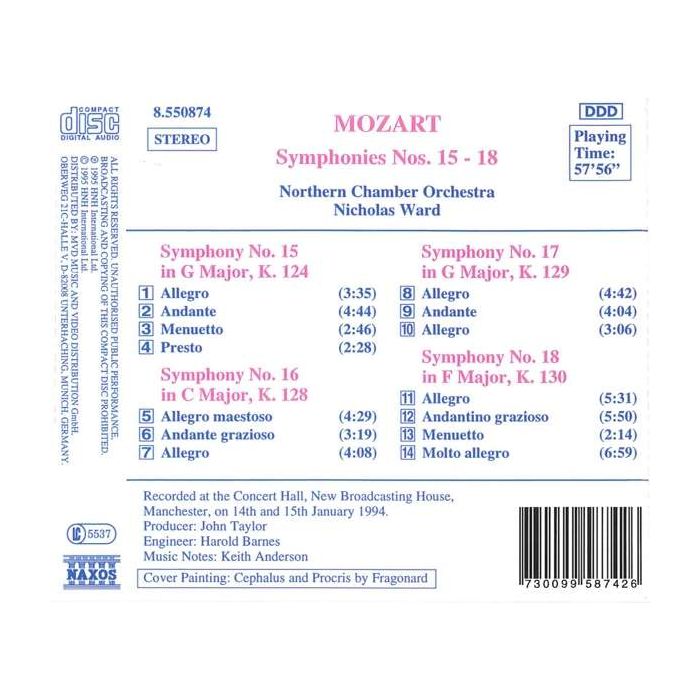 Mozart: Symphonies 15-18 - slide-1