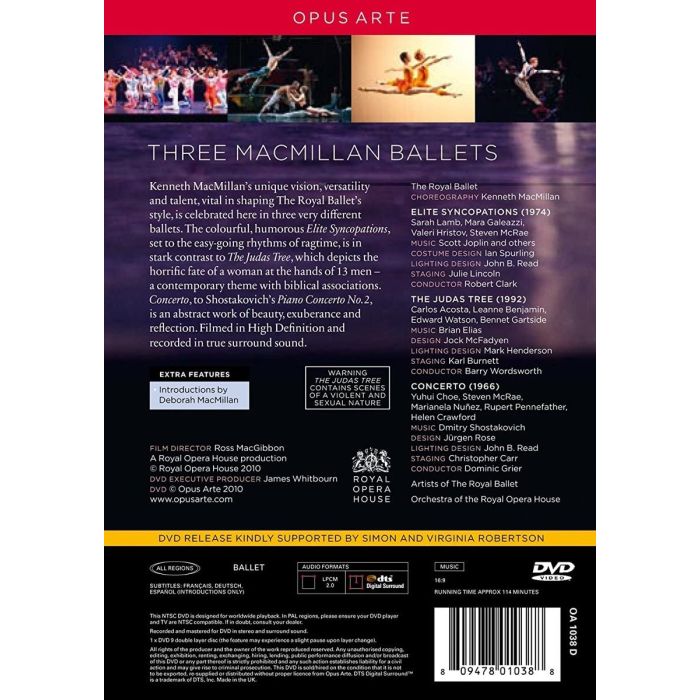 MacMillian: Three Ballets, Concerto, Elite Syncopations, The Judas Tree - slide-1