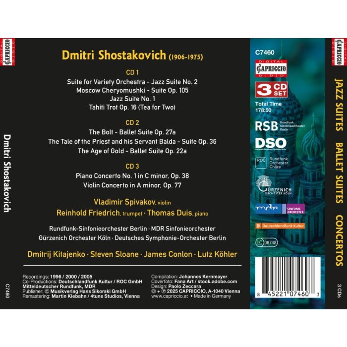 Shostakovich: Jazz Suites; Ballet Suites; Concertos - slide-1