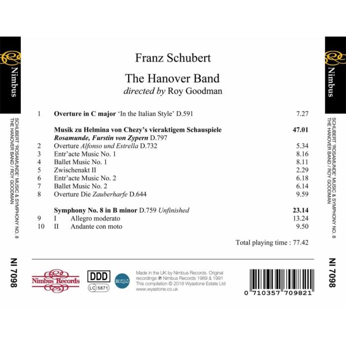 Schubert: Overture in C major; Rosamunde; Symphony No. 8 - slide-1