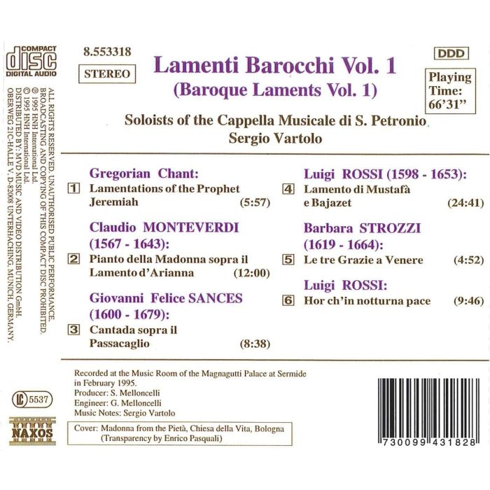 Lamenti Barocchi, Vol.  1 - slide-1