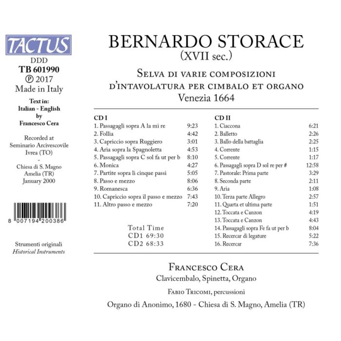 Storace: Selva di varie composizioni d’intavolatura per cimbalo et organo - slide-1