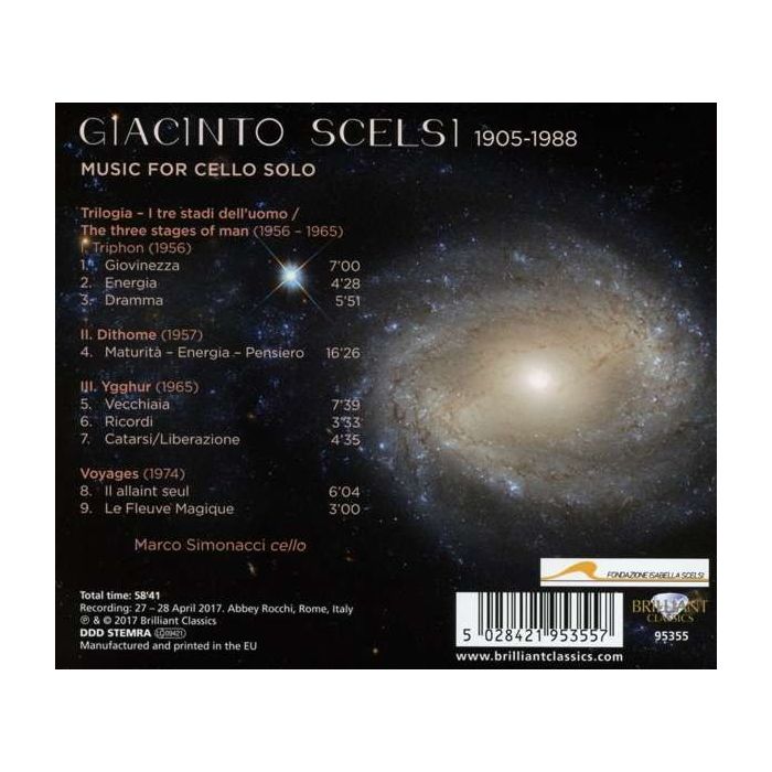 WYCOFANY  Scelsi: Music for Cello Solo - slide-1