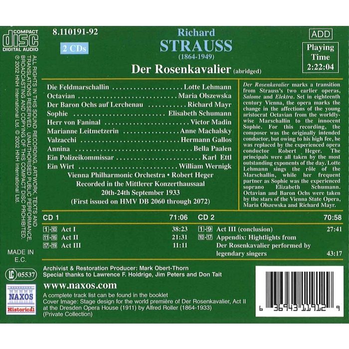 STRAUSS: Der Rosenkavalier - slide-1