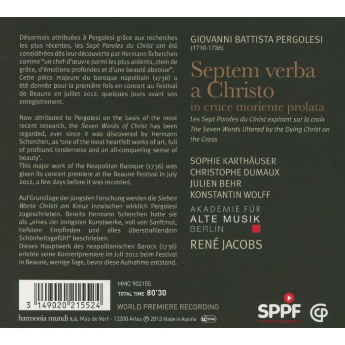 Pergolesi: Septem verba a Christo - slide-1
