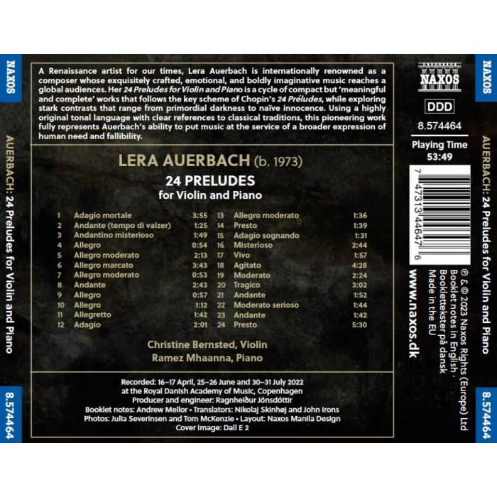Auerbach: 24 Preludes for Piano and Violin - slide-1