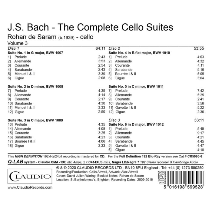 Bach: Cello Suites - slide-1