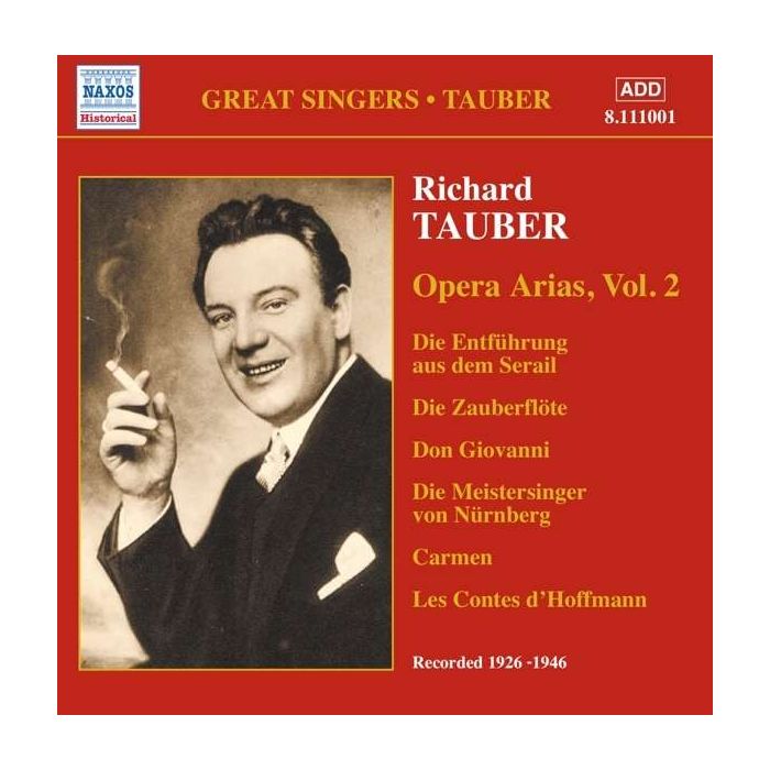 Great Singers - Tauber - Opera Arias, Vol 2