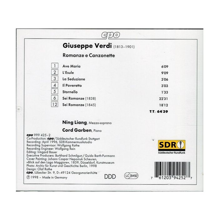 VERDI: Romanze e canzonette - slide-1