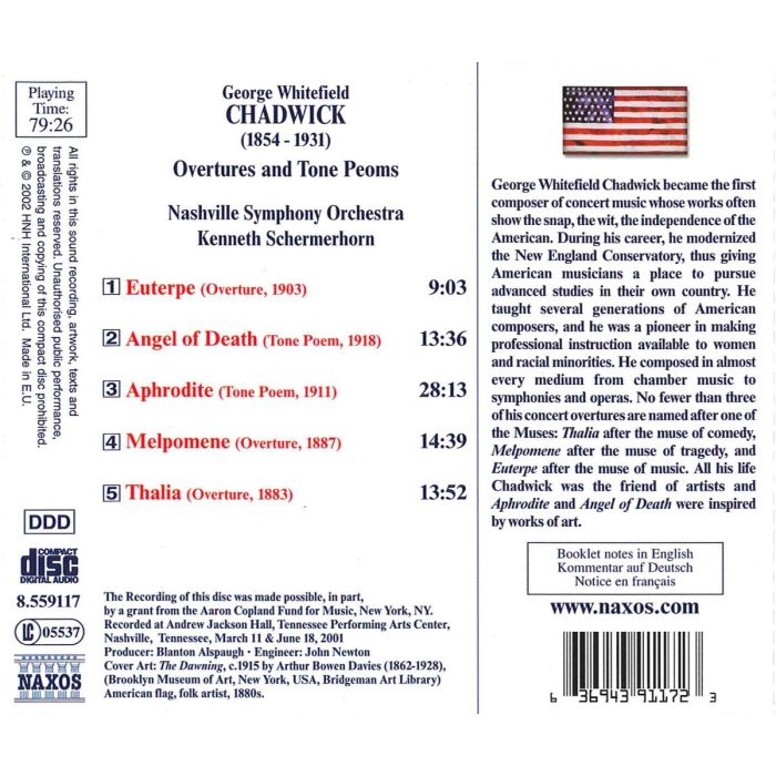 CHADWICK: Overtures and Tone Poems - slide-1