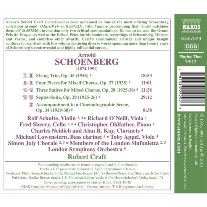 Schoenberg: String Trio Op. 45, Four Pieces Op. 27, Three Satires Op. 28, Septet-Suite Op. 29 - slide-1