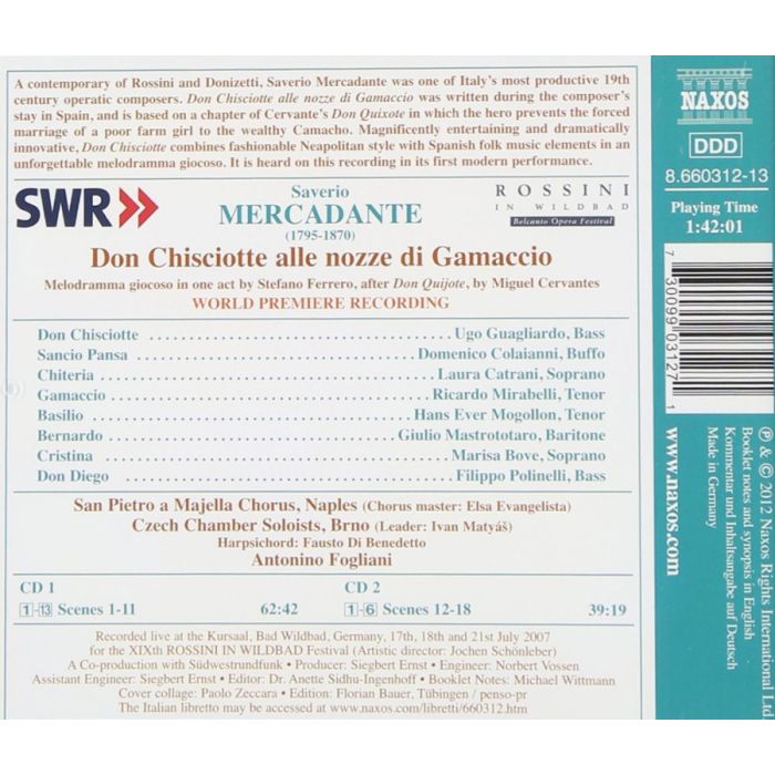Mercadante: Don Chisciotte alle nozze di Gamaccio - slide-1