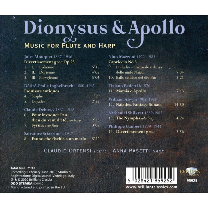 Dionysus & Apollo - Music for Flute and Harp - slide-1