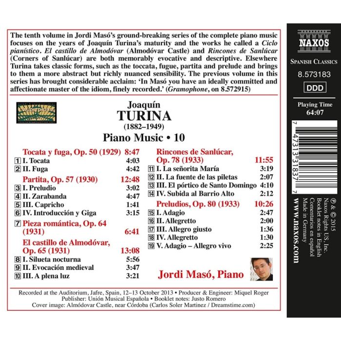 Turina: Piano Music Vol. 10 - slide-1