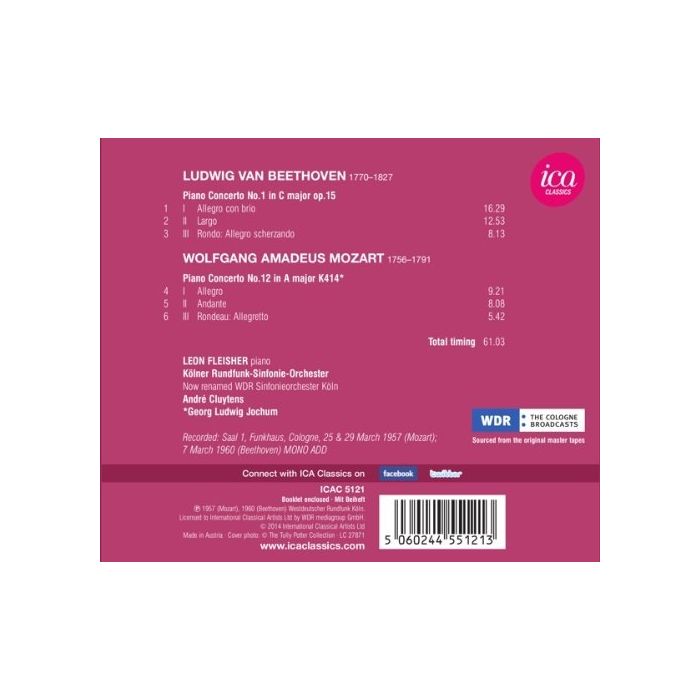 Beethoven: Piano Concerto No. 1, W.A. Mozart: Piano Concerto No. 12 - slide-1