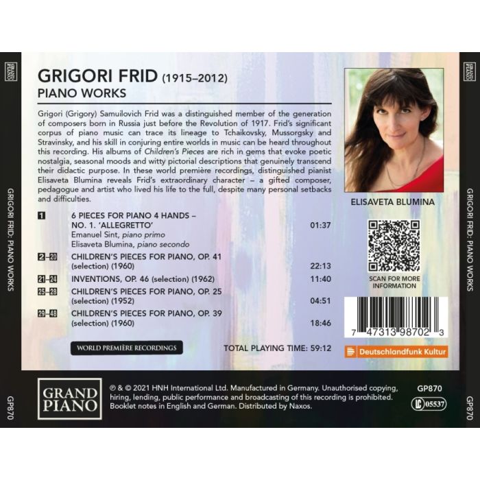 Frid: Piano Works - slide-1