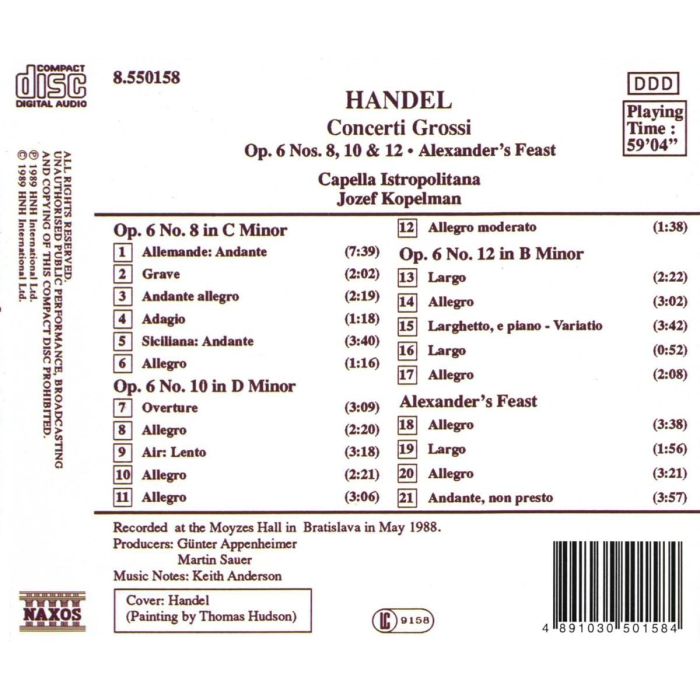 Handel: Concerti grossi op. 6 - slide-1