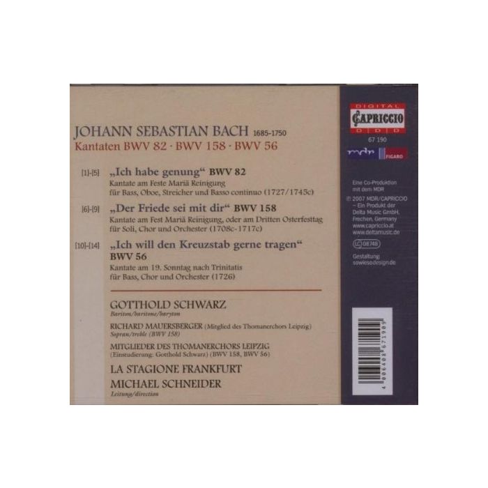 BACH: Kantaten BWV 82, 158, 56 - slide-1