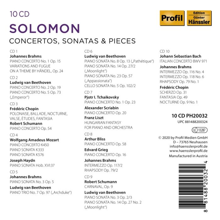 Solomon - Concertos, Sonatas and Pieces - slide-1