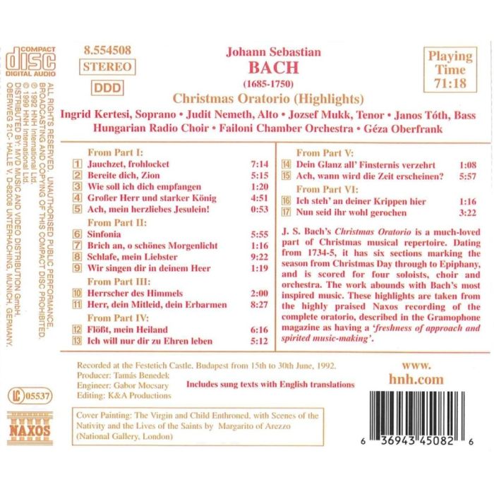 BACH: Christmas Oratorio, BWV 248 (Highlights) - slide-1