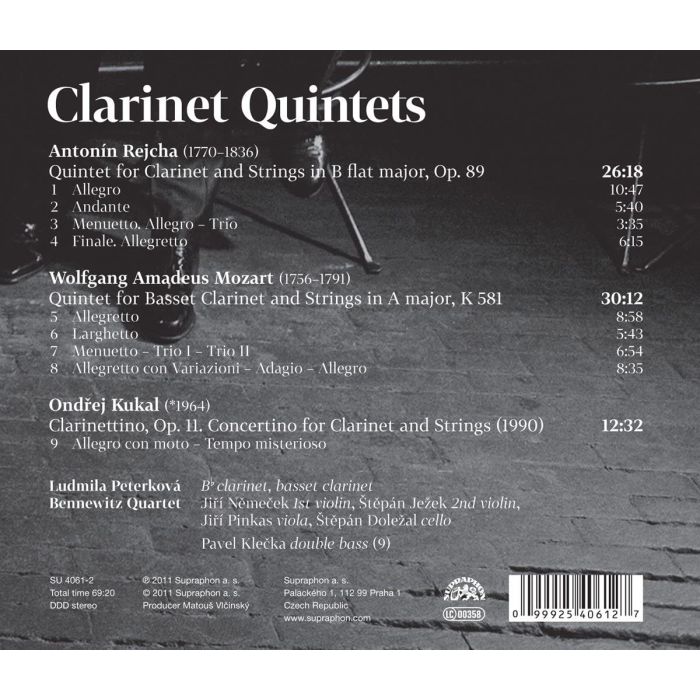 Mozart, Rejcha, Kukal: Clarinet Quintets - slide-1