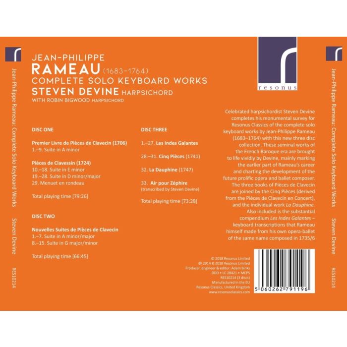 Rameau: Complete Solo Keyboard Works - slide-1
