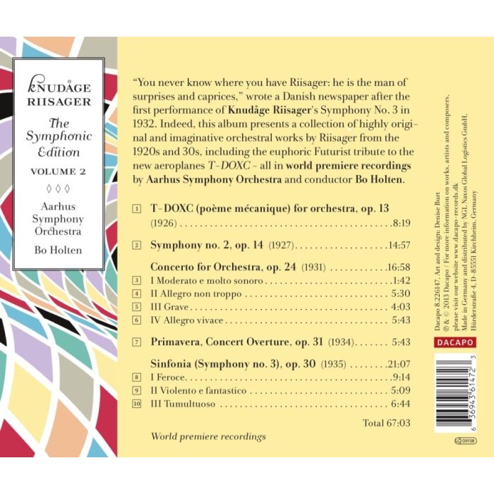 Riisager: The Symphonic Edition Vol. 2 - slide-1